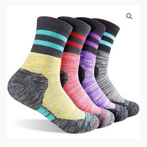 FEIDEER Crew Cushion 4-Pair Women Hiking Socks